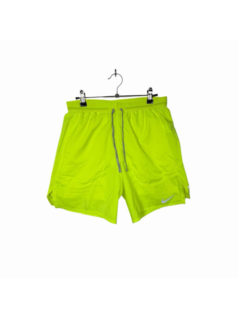 Nike Mens Running Shorts Flex Stride Running 2 in 1 Lined Neon Green Size Small